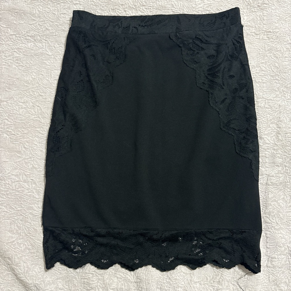 H&M Black Mini Pencil Skirt Night Out - Picture 3 of 5